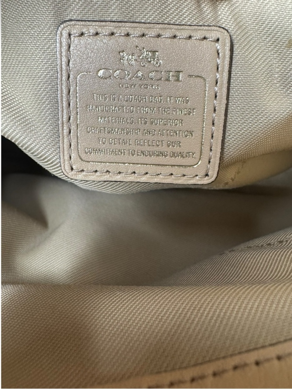 Coach Swagger 34915 Polished Pebbled Leather Tote Double Hang Tag - Picture 8 of 11